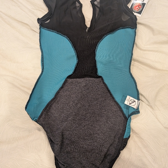 NWT Five The Label women’s L zip mesh back leotard - Picture 8 of 9